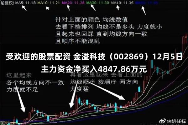 受欢迎的股票配资 金溢科技（002869）12月5日主力资金净买入4847.86万元