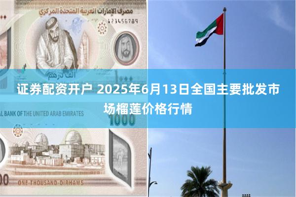 证券配资开户 2025年6月13日全国主要批发市场榴莲价格行情