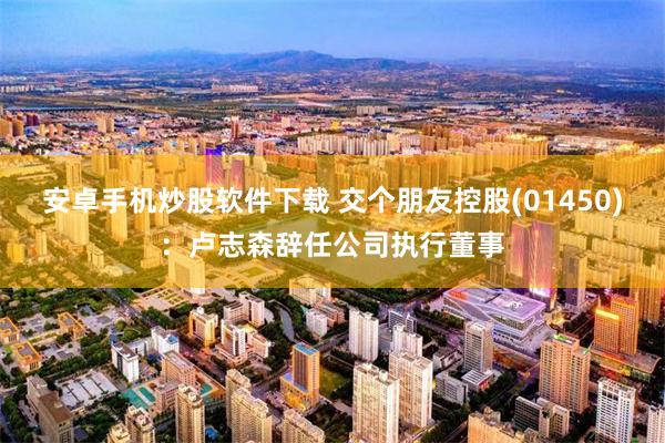 安卓手机炒股软件下载 交个朋友控股(01450)：卢志森辞任公司执行董事
